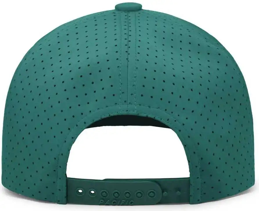 Pacific Headwear P424 Weekender Perforated Snapback Cap Dark Teal White / 7’’ 7 7/8’’