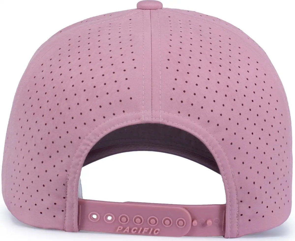 Pacific Headwear P424 Weekender Perforated Snapback Cap - Dusty Maroonuve - one Size Fits Most