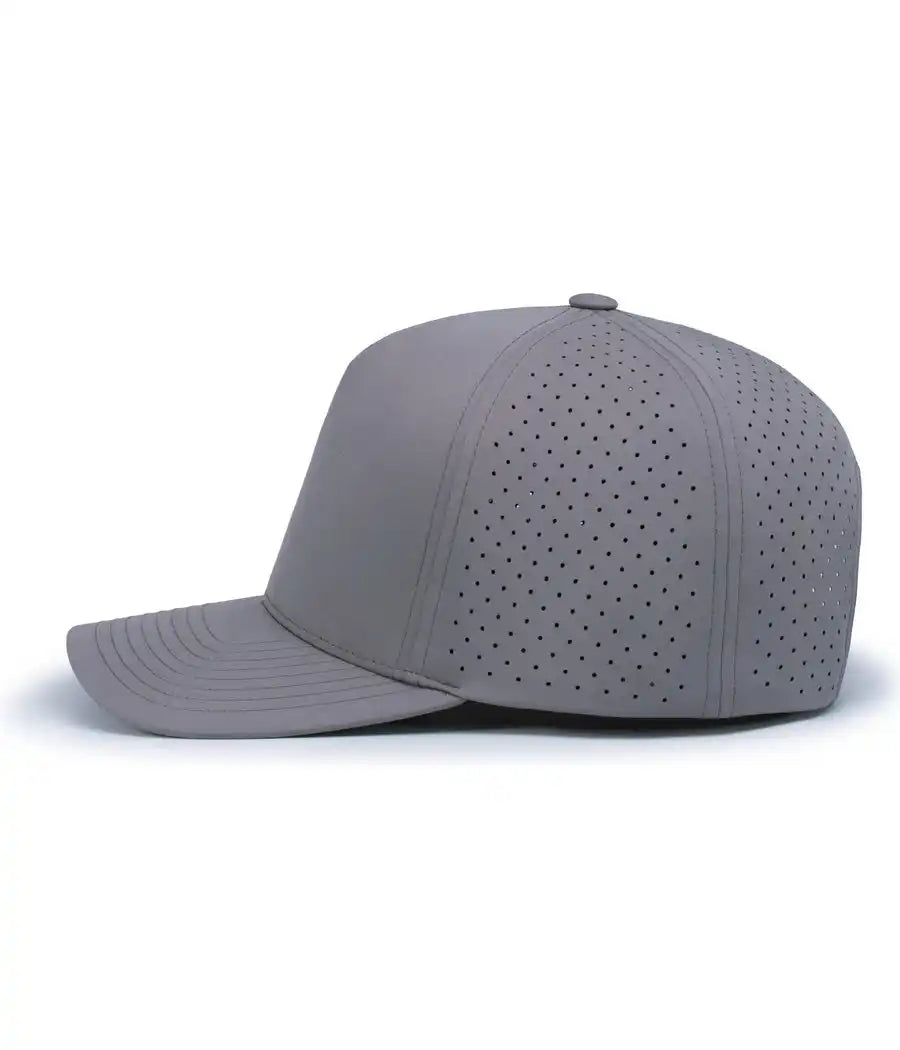 Pacific Headwear P424 Weekender Perforated Snapback Cap - Graphite - 7’’ - 7 7/8’’