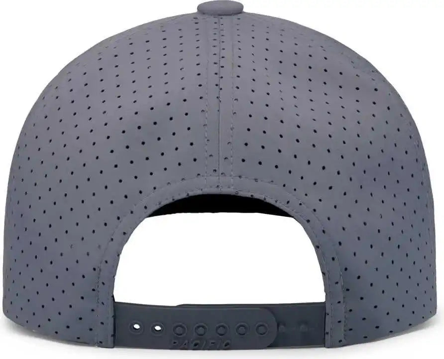 Pacific Headwear P424 Weekender Perforated Snapback Cap Graphite Black Dark Gray / 7’’ 7 7/8’’