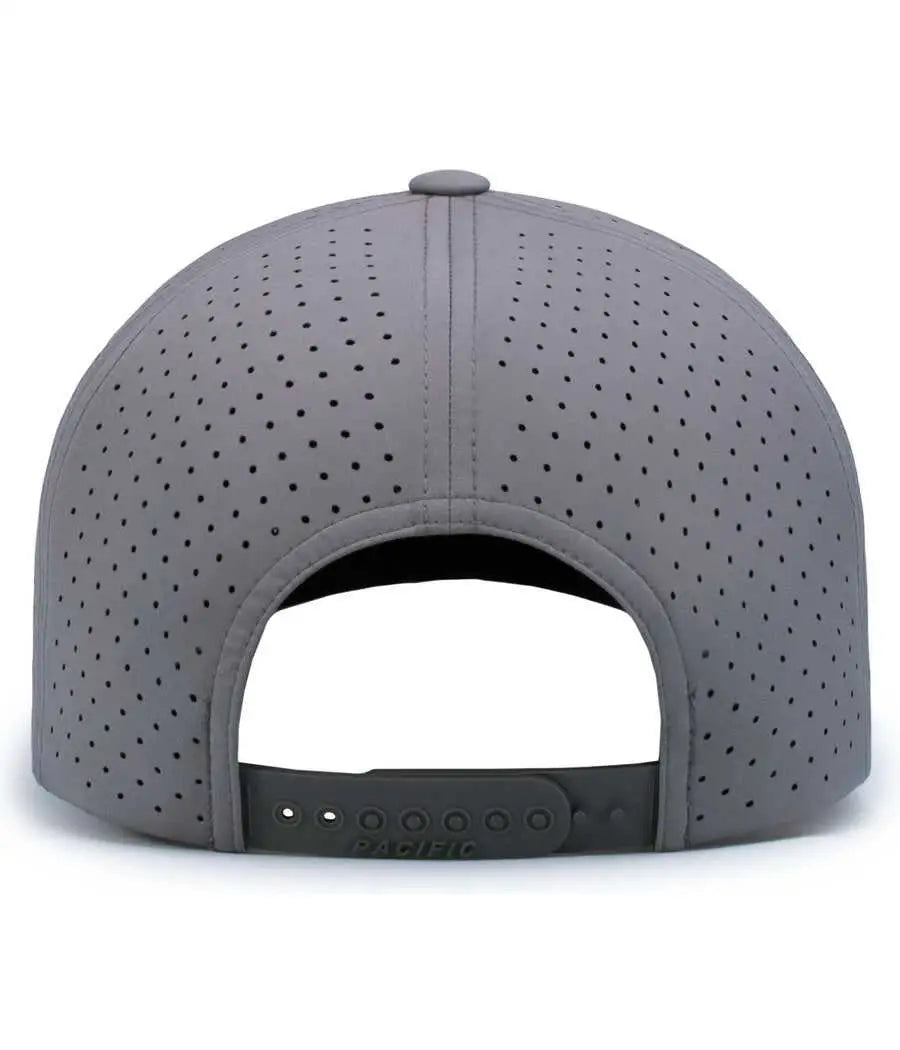 Pacific Headwear P424 Weekender Perforated Snapback Cap - Graphite