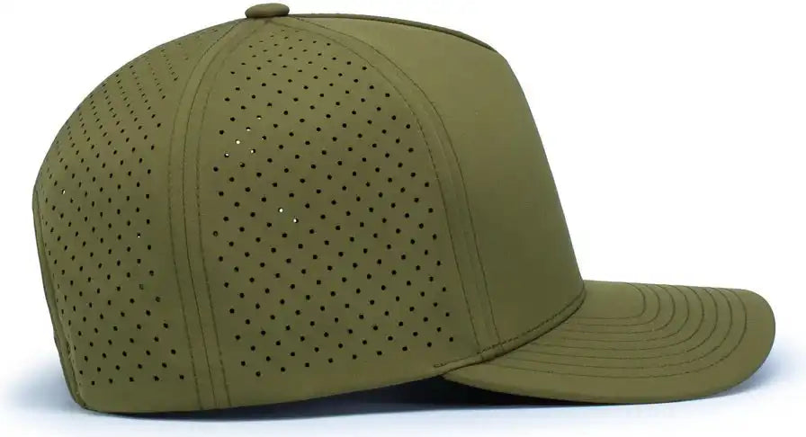Pacific Headwear P424 Weekender Perforated Snapback Cap - Moss Green - 7’’ - 7 7/8’’