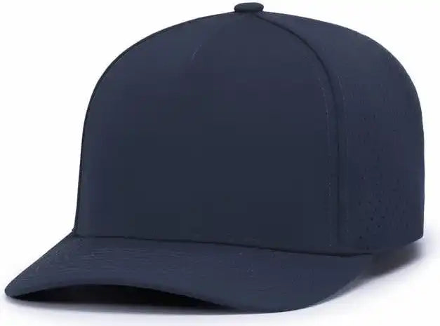Pacific Headwear P424 Weekender Perforated Snapback Cap - Navy - 7’’ - 7 7/8’’