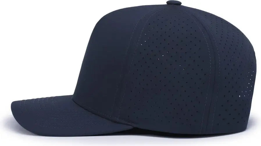 Pacific Headwear P424 Weekender Perforated Snapback Cap - Navy - 7’’ - 7 7/8’’