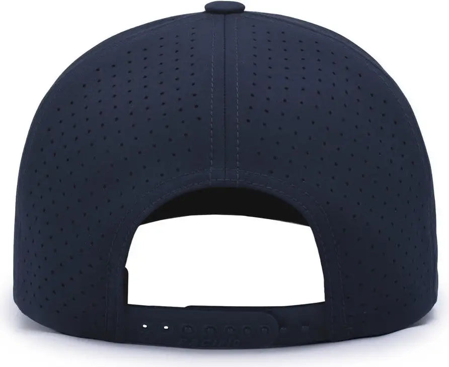 Pacific Headwear P424 Weekender Perforated Snapback Cap - Navy - 7’’ - 7 7/8’’