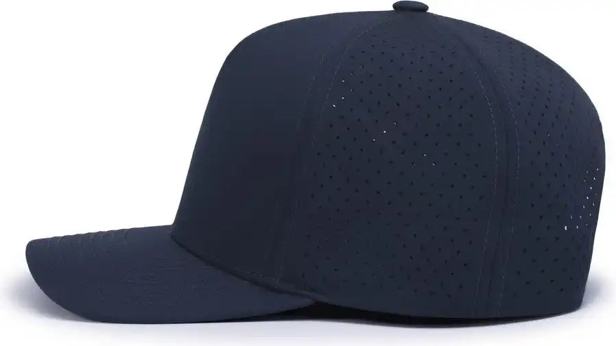 Pacific Headwear P424 Weekender Perforated Snapback Cap - Navy - 7’’ - 7 7/8’’
