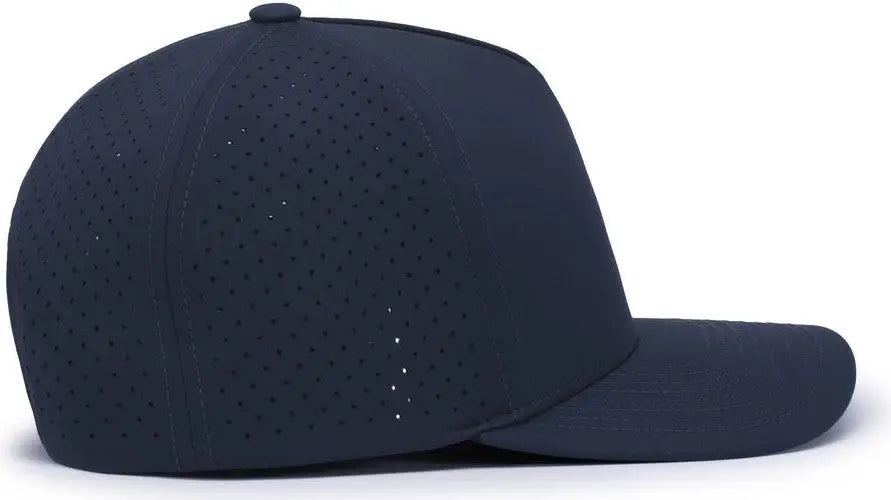 Pacific Headwear P424 Weekender Perforated Snapback Cap - Navy
