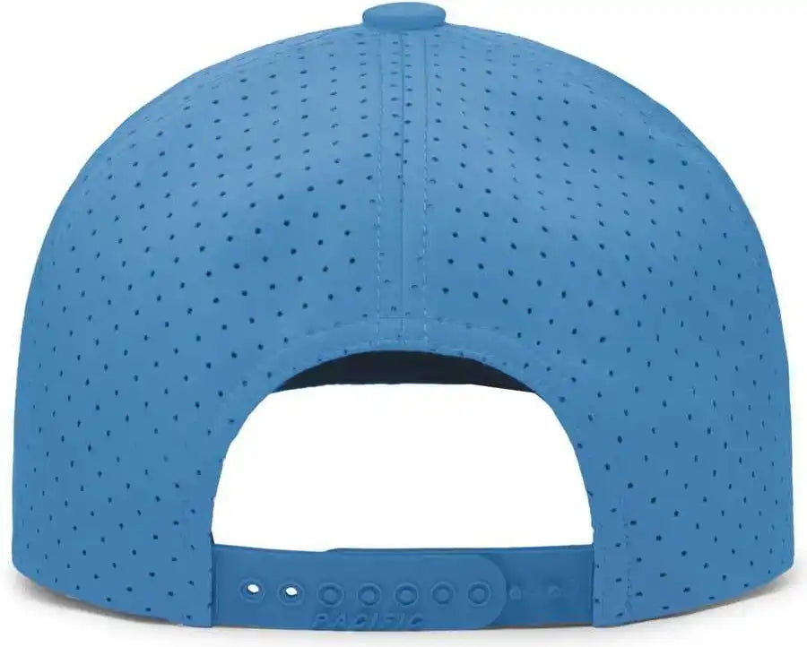 Pacific Headwear P424 Weekender Perforated Snapback Cap - Ocean Blue White - 7’’ 7 7/8’’