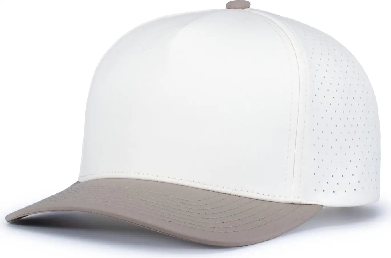 Pacific Headwear P424 Weekender Perforated Snapback Cap - Vintage White Mink - one Size Fits Most