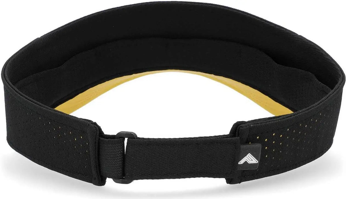 Pacific Headwear P500 Perforated Coolcore Visor - Black Gold
