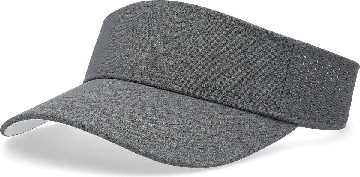 Pacific Headwear P500 Perforated Coolcore Visor Graphite White / 7’’ 7 7/8’’
