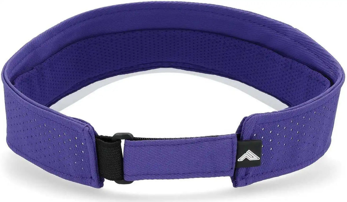 Pacific Headwear P500 Perforated Coolcore Visor - Purple White - 7’’ - 7 7/8’’