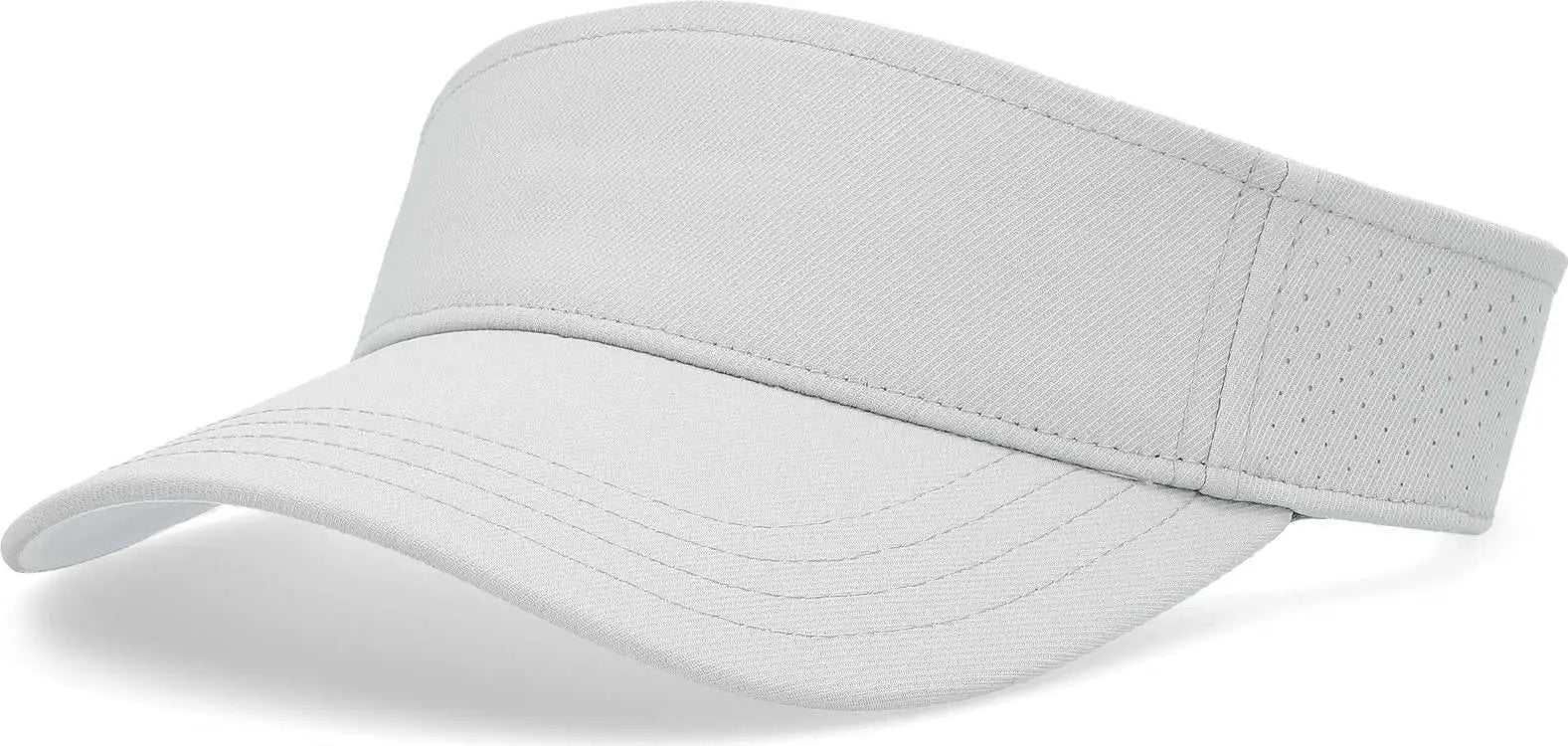 Pacific Headwear P500 Perforated Coolcore Visor - Silver White