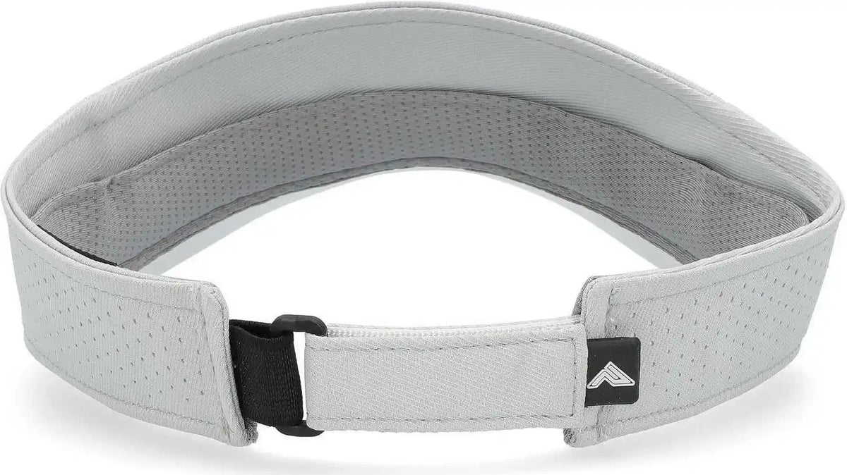 Pacific Headwear P500 Perforated Coolcore Visor Silver White Light Gray / 7’’ 7 7/8’’