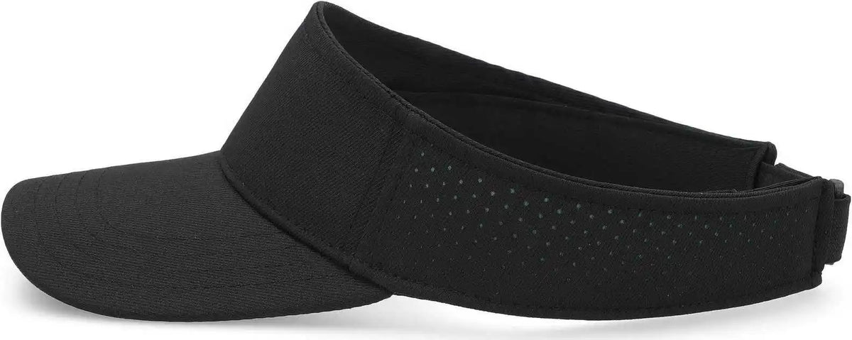 Pacific Headwear P500 Perforated Visor Powered by Coolcore Black Kelly / 7’’ 7 7/8’’