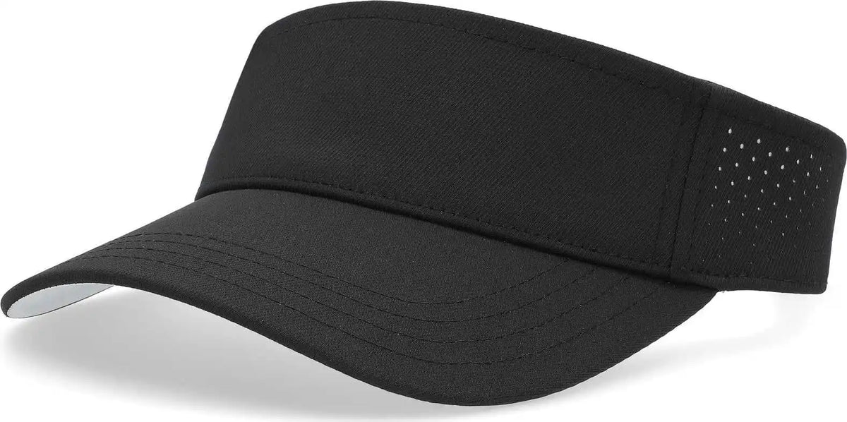 Pacific Headwear P500 Perforated Visor Powered by Coolcore Black White / 7’’ 7 7/8’’