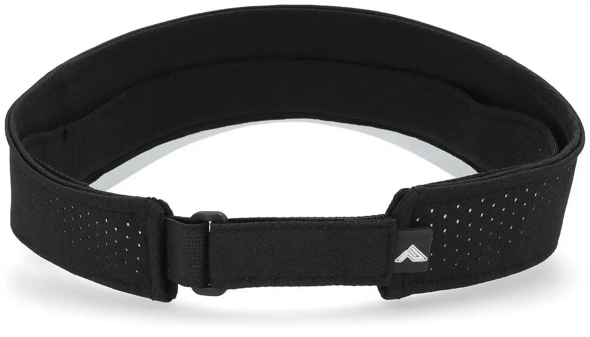 Pacific Headwear P500 Perforated Visor Powered by Coolcore Black White / 7’’ 7 7/8’’