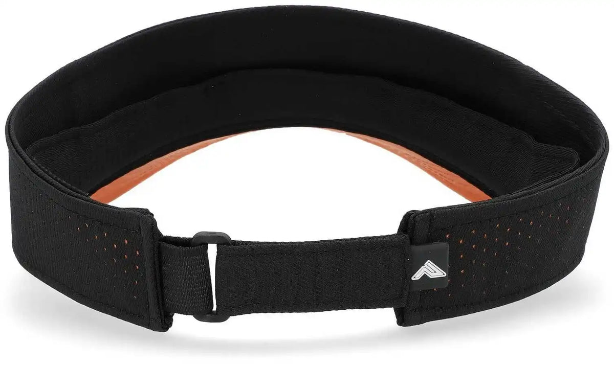 Pacific Headwear P500 Perforated Visor Powered by Coolcore Black Orange / 7’’ 7 7/8’’