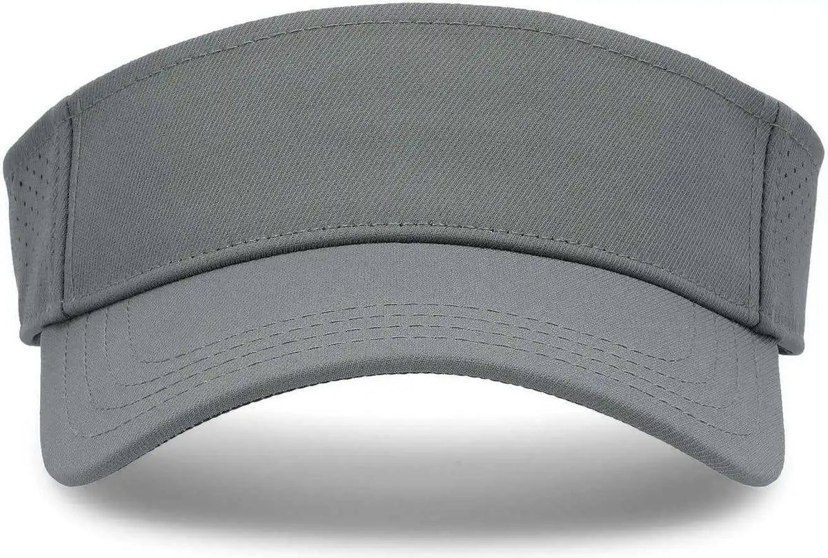 Pacific Headwear P500 Perforated Visor Powered by Coolcore Graphite Black / 7’’ 7 7/8’’