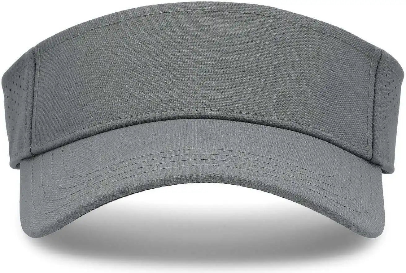 Pacific Headwear P500 Perforated Visor Powered by Coolcore - Graphite Black - 7’’ - 7 7/8’’