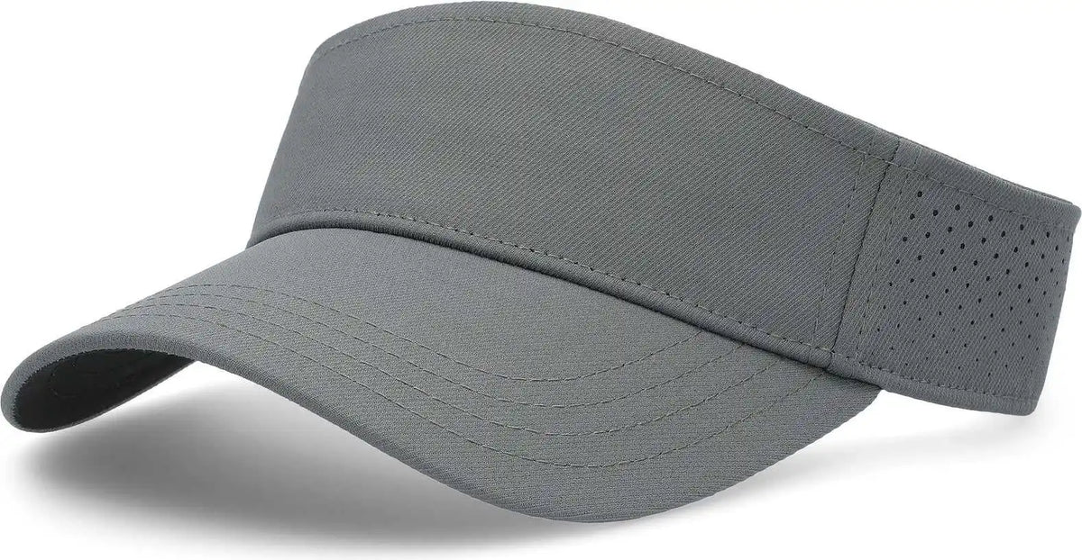 Pacific Headwear P500 Perforated Visor Powered by Coolcore Graphite Black / 7’’ 7 7/8’’