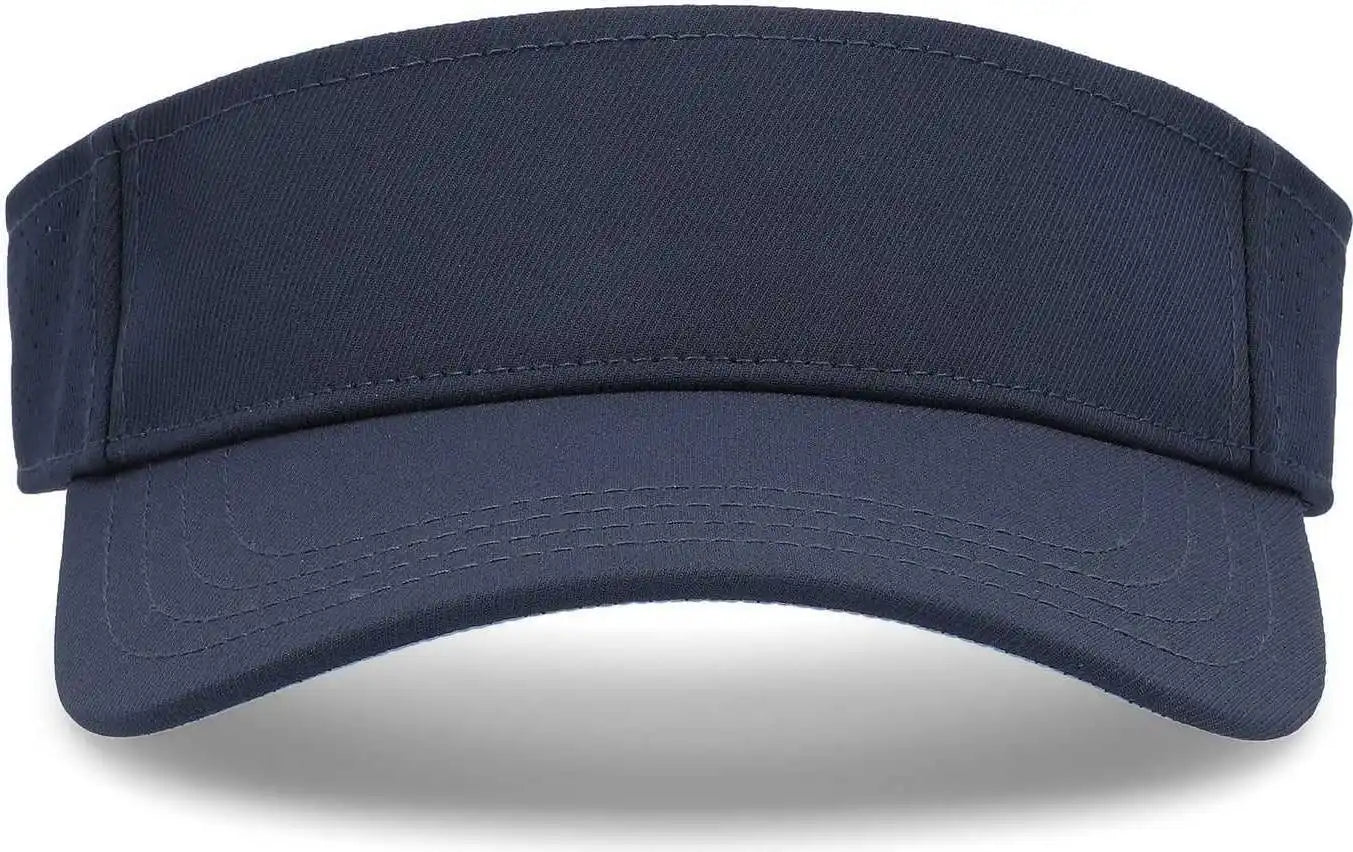 Pacific Headwear P500 Perforated Visor Powered by Coolcore Navy Columbia Blue / 7’’ 7 7/8’’