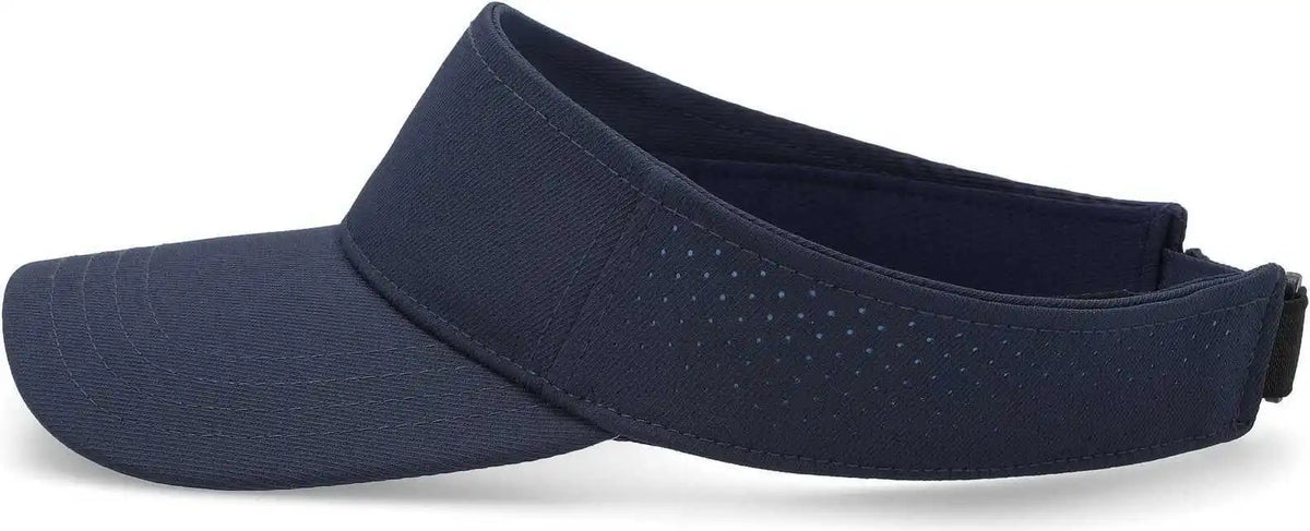 Pacific Headwear P500 Perforated Visor Powered by Coolcore - Navy Columbia Blue - 7’’ - 7 7/8’’