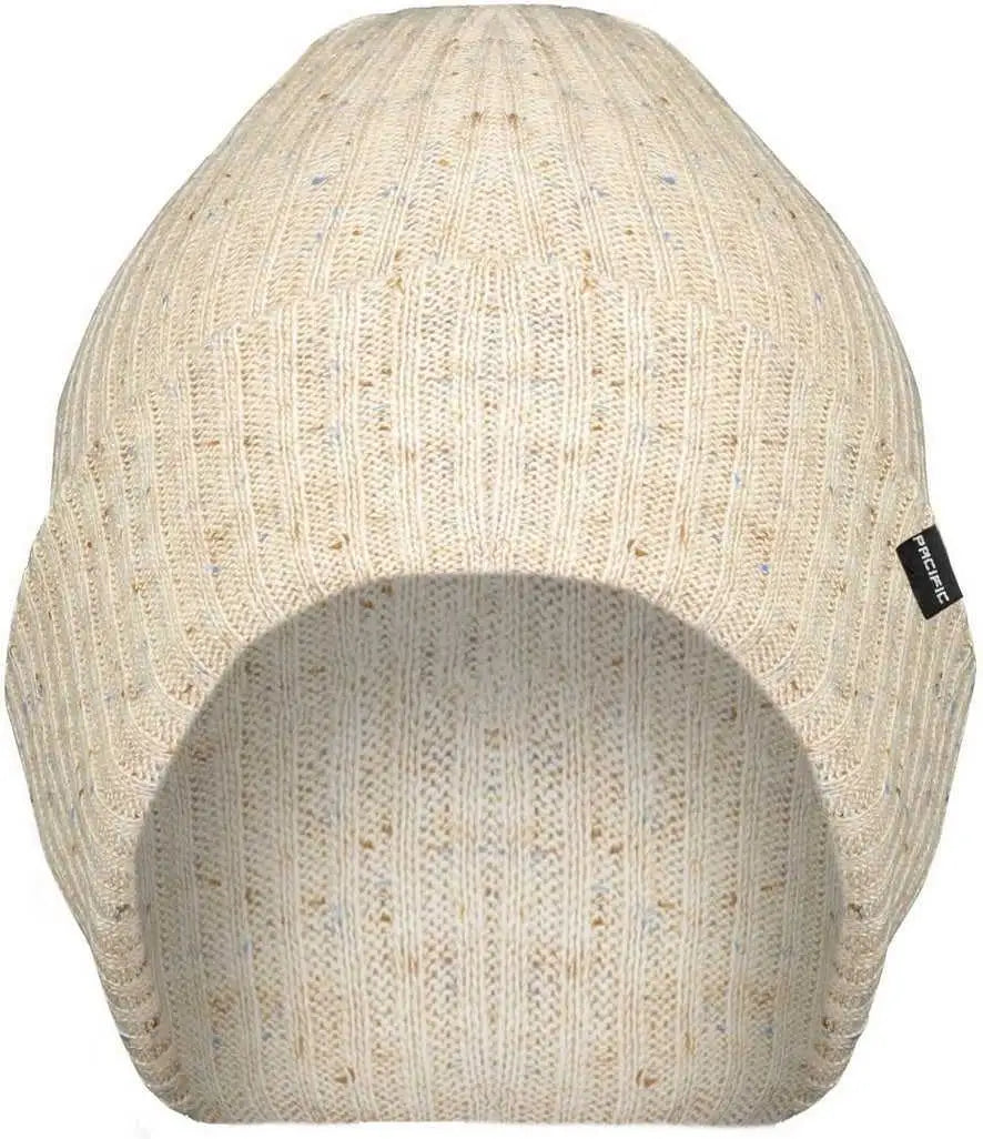Pacific Headwear P600k Tweed Beanie - Cream