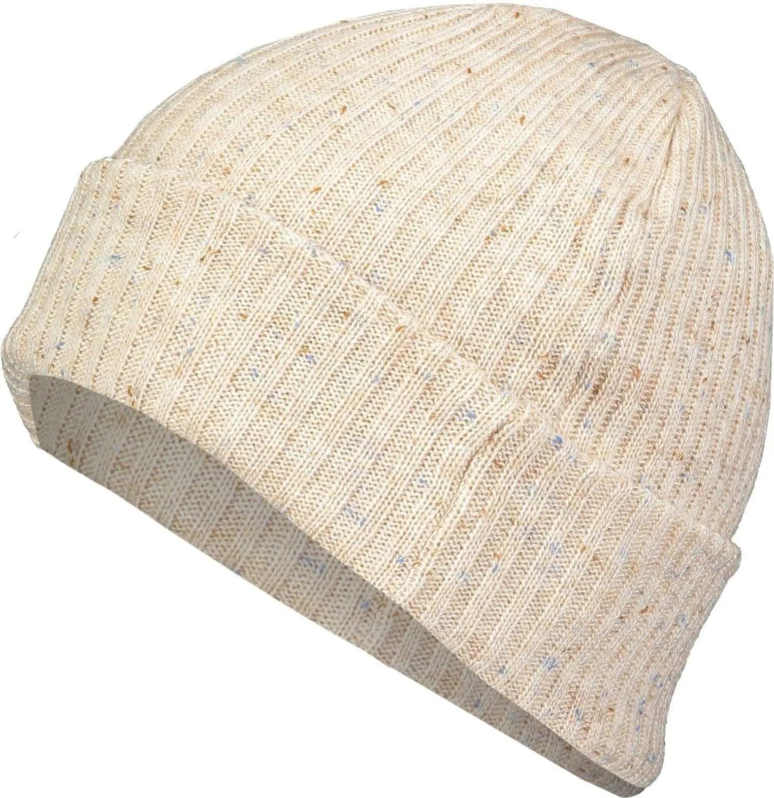 Pacific Headwear P600k Tweed Beanie - Cream