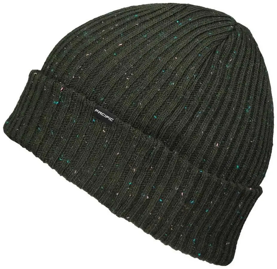 Pacific Headwear P600k Tweed Beanie - Dark Green