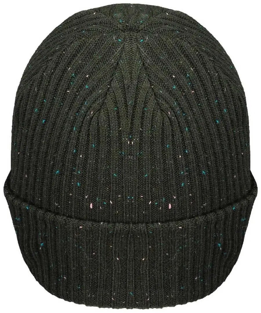Pacific Headwear P600k Tweed Beanie - Dark Green