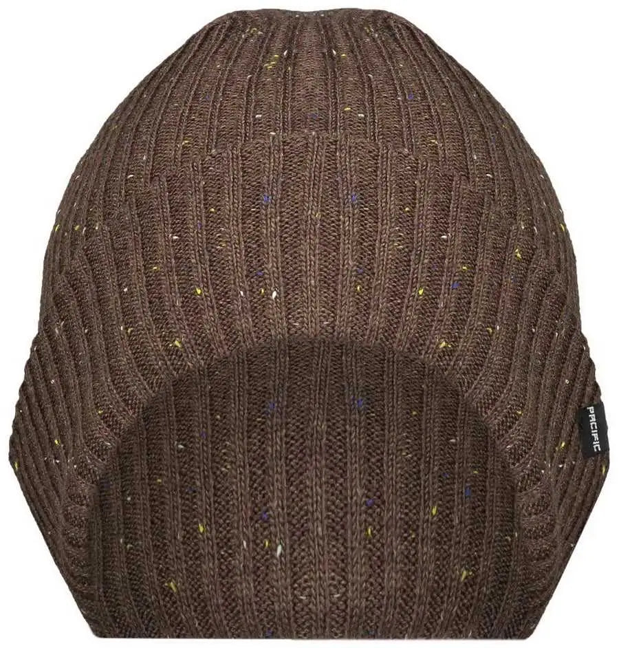 Pacific Headwear P600k Tweed Beanie - Espresso