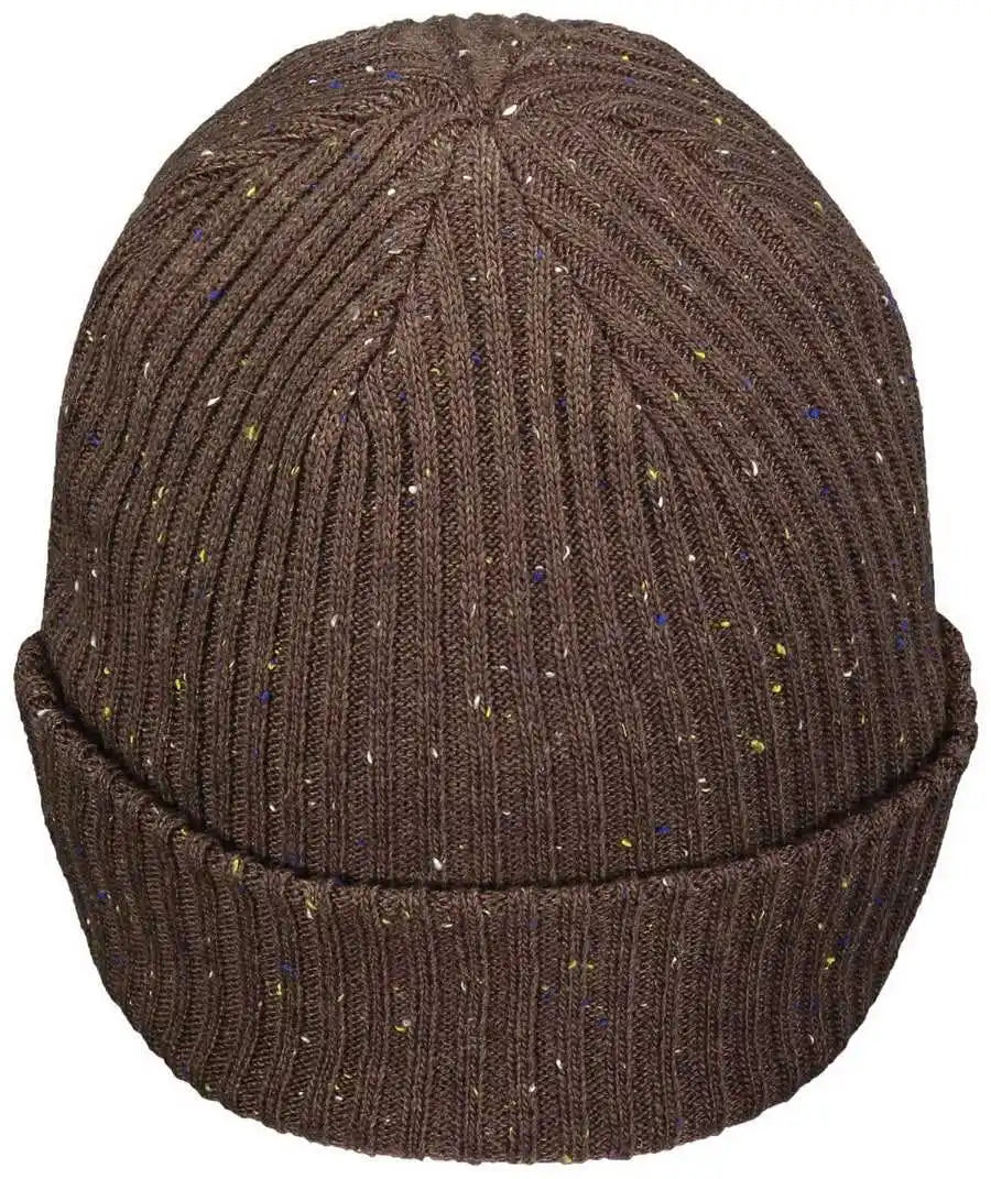 Pacific Headwear P600k Tweed Beanie Espresso Coffee / 7’’ 7 7/8’’