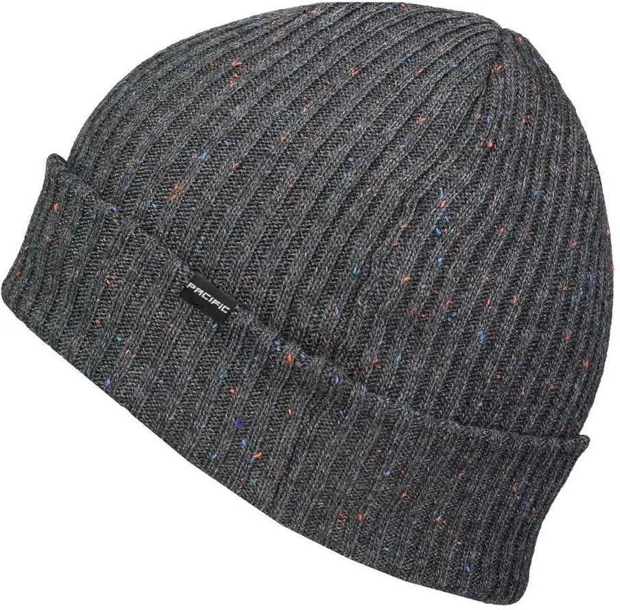 Pacific Headwear P600k Tweed Beanie - Graphite