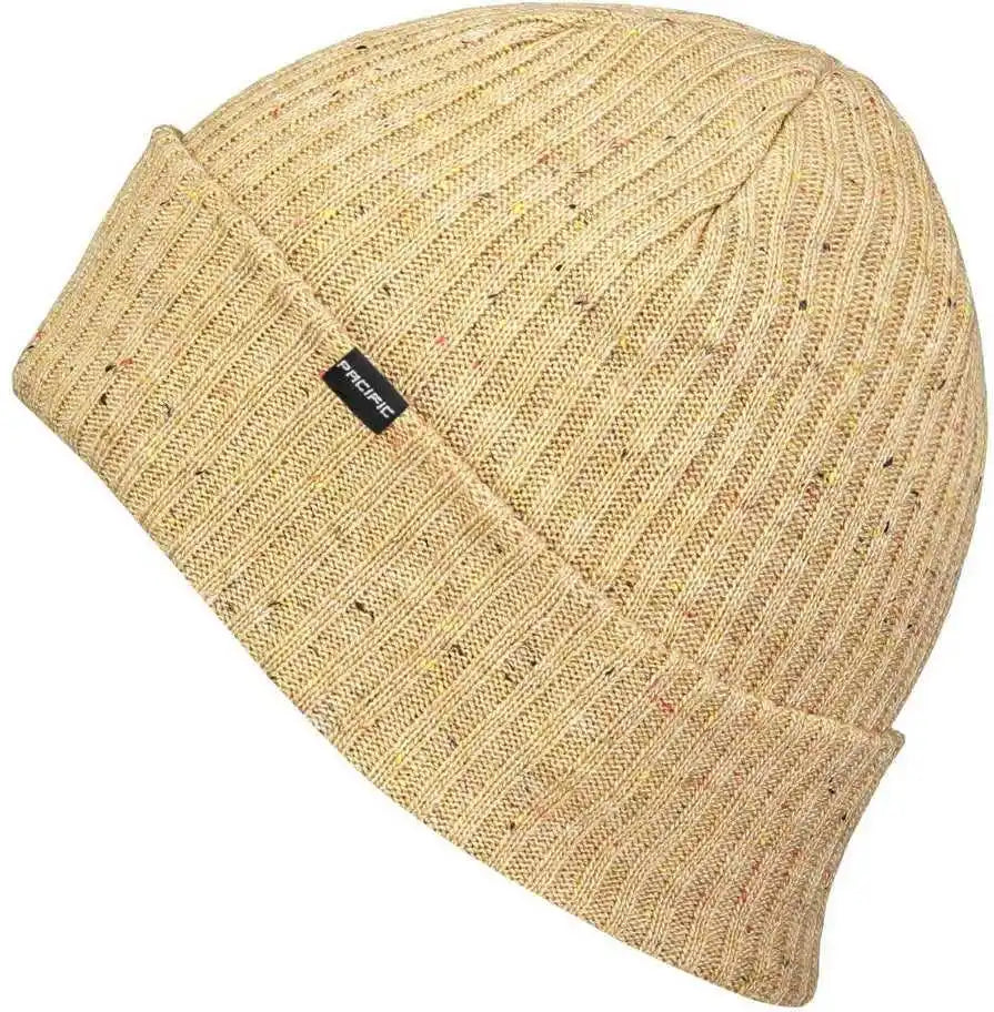 Pacific Headwear P600k Tweed Beanie - Khaki - 7’’ - 7 7/8’’