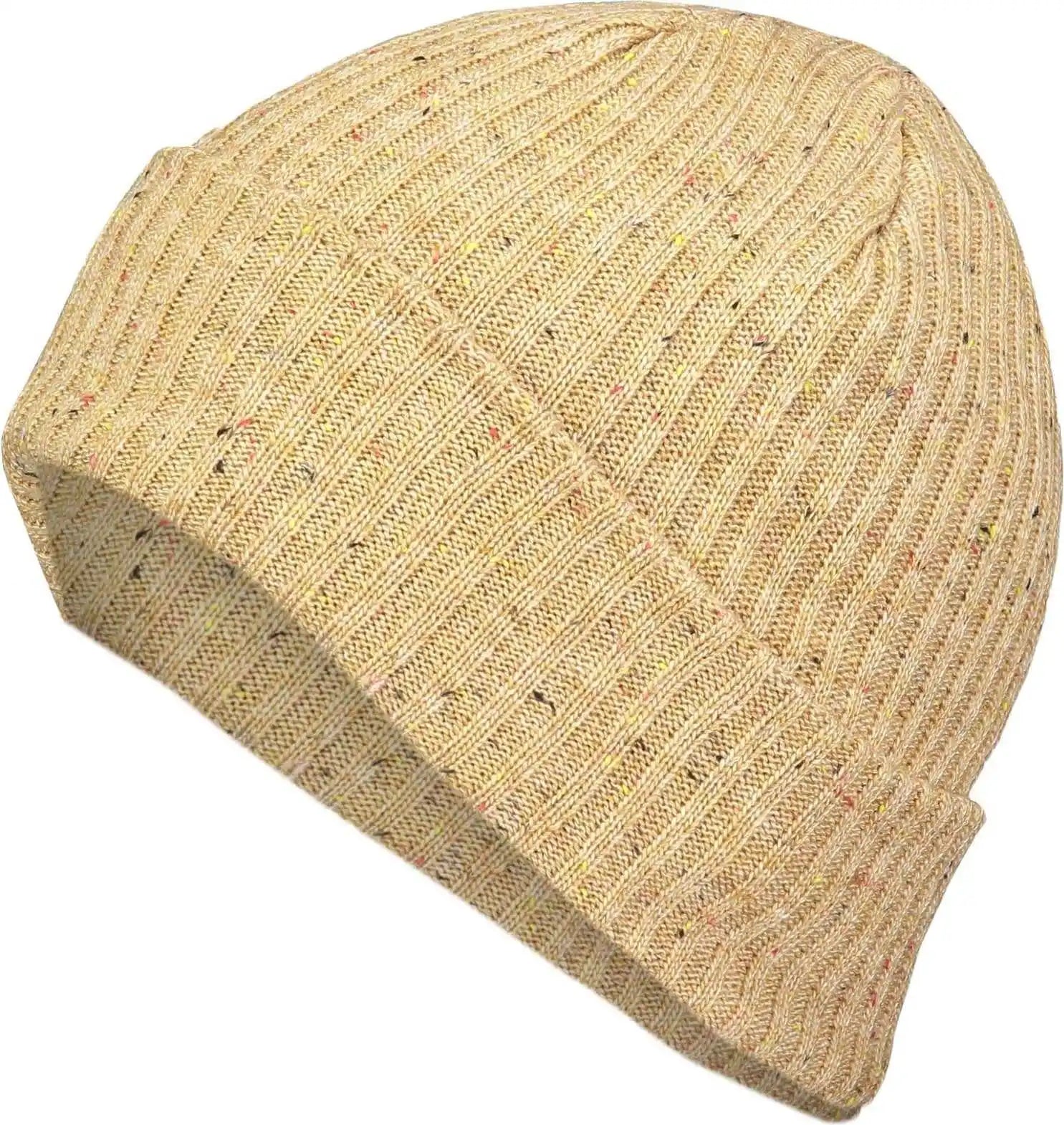 Pacific Headwear P600k Tweed Beanie - Khaki - 7’’ - 7 7/8’’