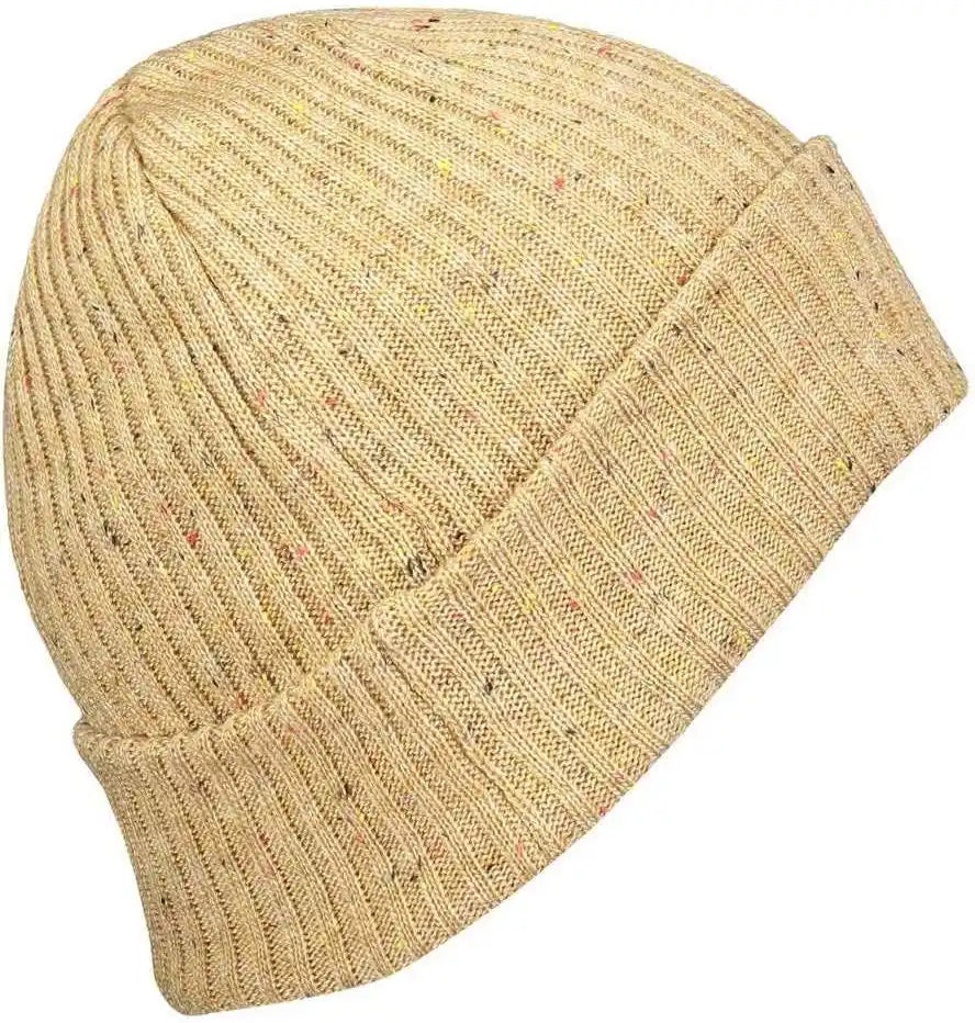 Pacific Headwear P600k Tweed Beanie - Khaki - 7’’ - 7 7/8’’