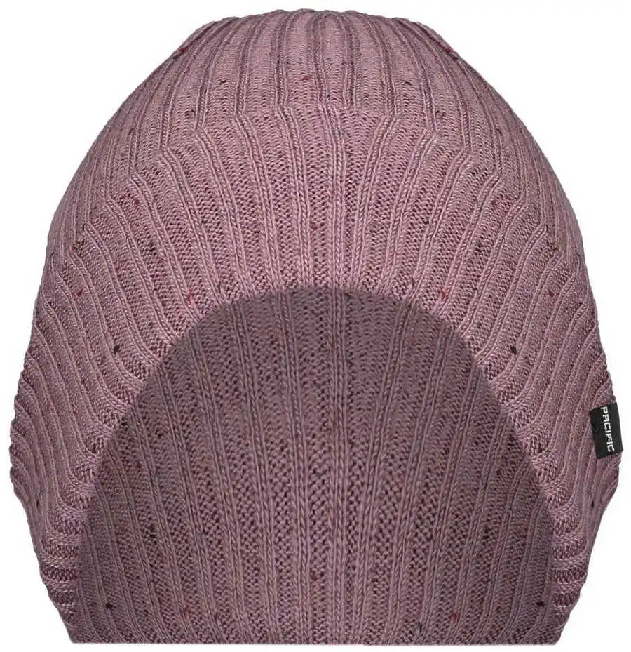 Pacific Headwear P600k Tweed Beanie Lavender Purple / 7’’ 7 7/8’’