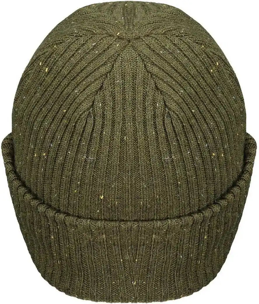 Pacific Headwear P600k Tweed Beanie - Loden - Dark Gray / 7’’ - 7 7/8’’
