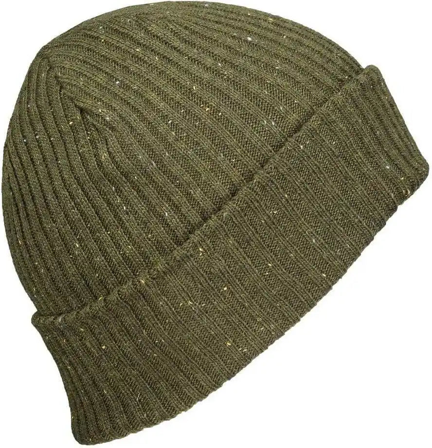 Pacific Headwear P600k Tweed Beanie - Loden - Dark Gray / 7’’ - 7 7/8’’