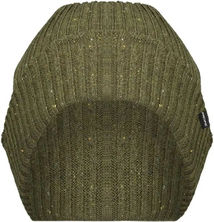 Pacific Headwear P600k Tweed Beanie - Loden