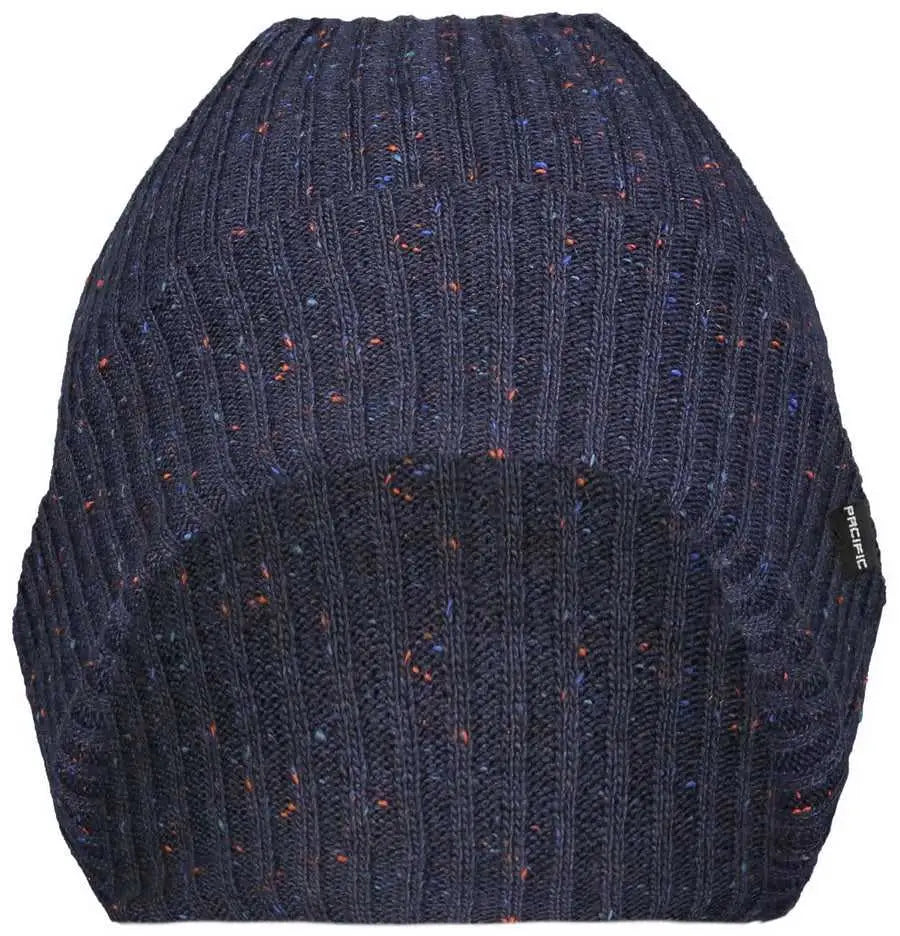 Pacific Headwear P600k Tweed Beanie - Navy