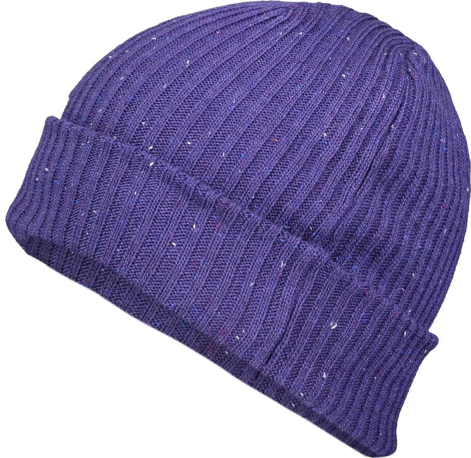 Pacific Headwear P600k Tweed Beanie - Purple - 7’’ - 7 7/8’’