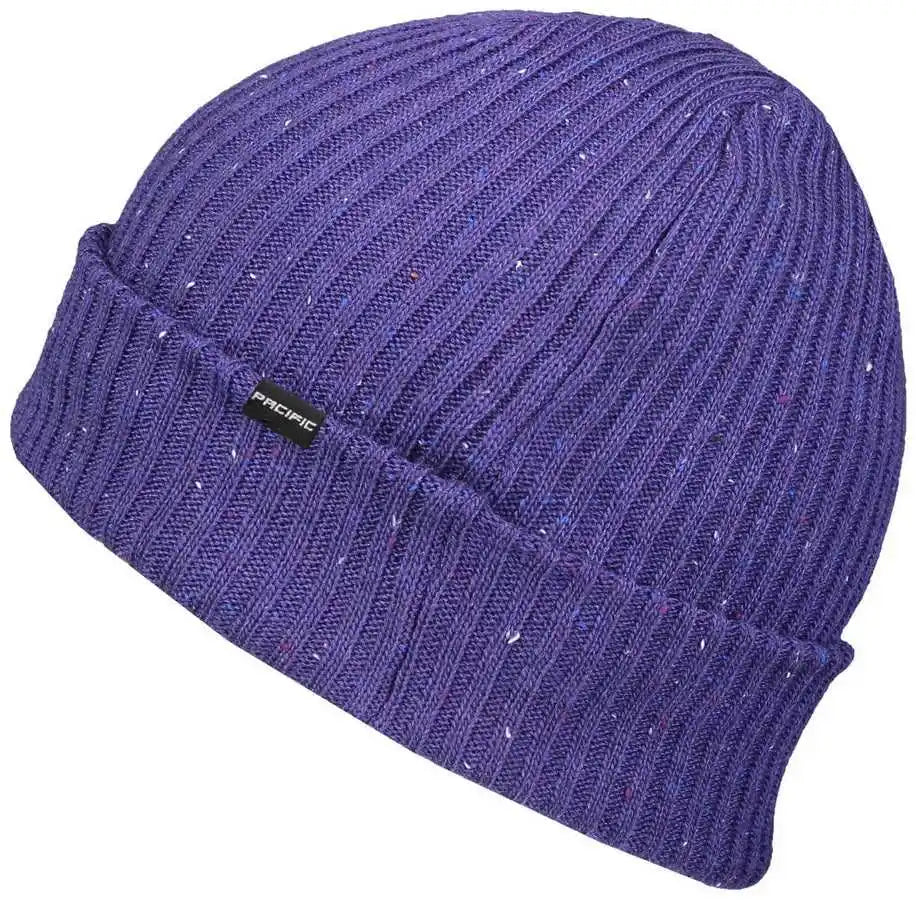 Pacific Headwear P600k Tweed Beanie - Purple - 7’’ - 7 7/8’’