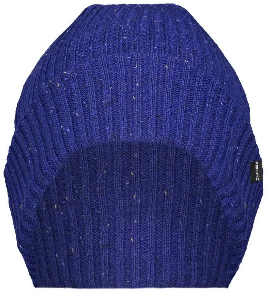Pacific Headwear P600k Tweed Beanie - Royal