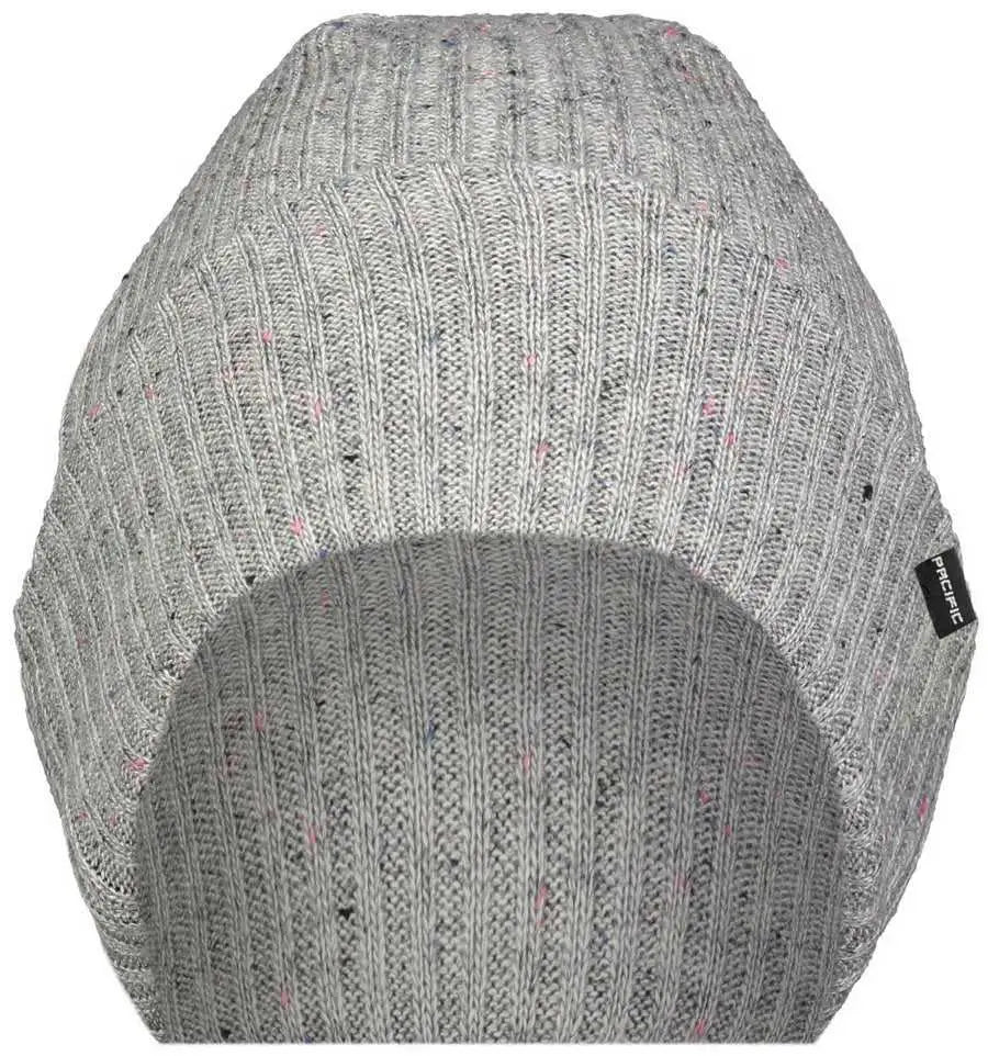Pacific Headwear P600k Tweed Beanie - Silver