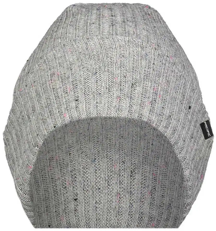Pacific Headwear P600k Tweed Beanie - Silver - Light Gray / 7’’ - 7 7/8’’