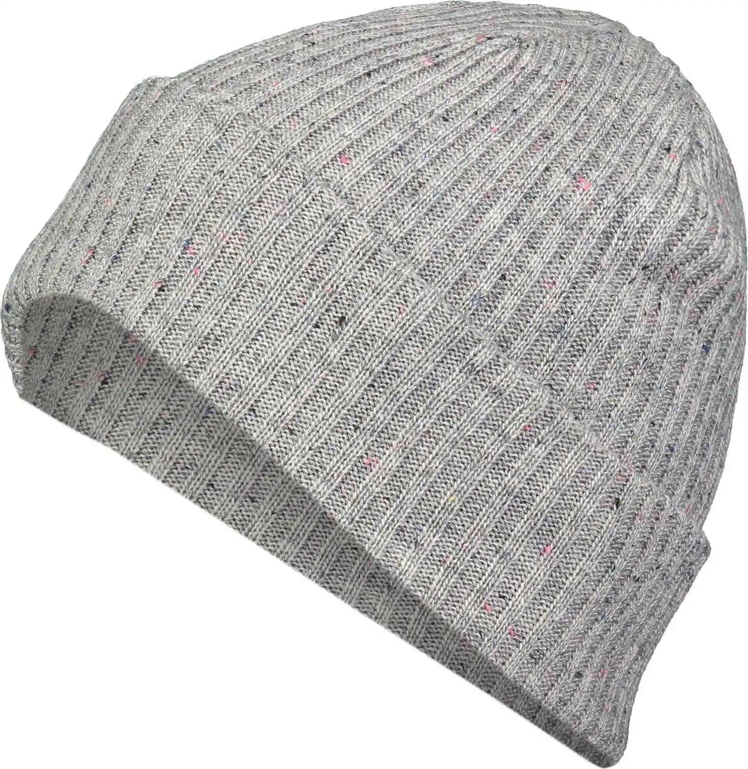 Pacific Headwear P600k Tweed Beanie - Silver - Light Gray / 7’’ - 7 7/8’’