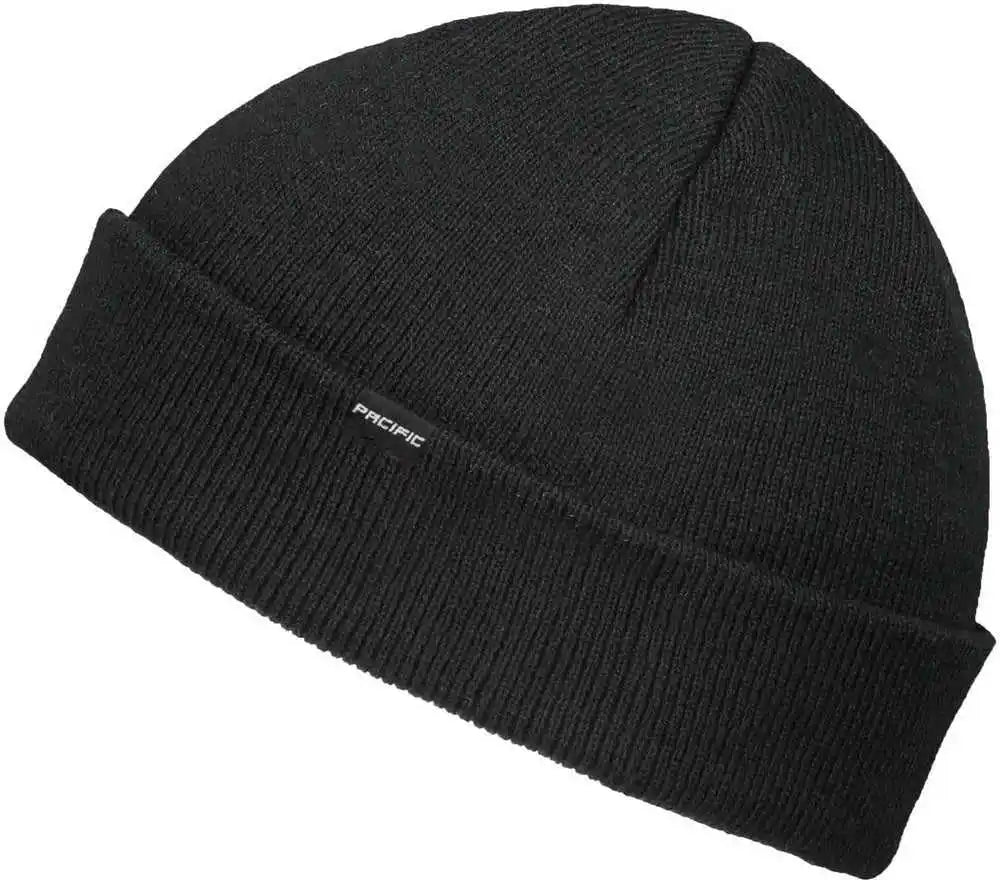 Pacific Headwear P603k Fisherman Beanie - Black - 7’’ - 7 7/8’’