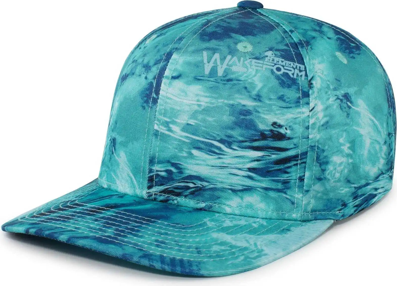Pacific Headwear P680 Mossy Oak Guide Cap - Mossy Oak Elements Wakeform Equator - 7’’ - 7 7/8’’